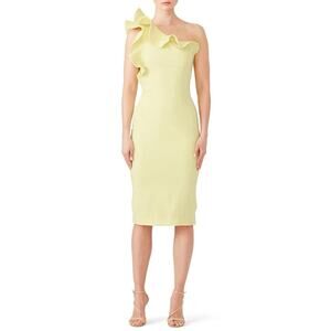 Nha Khanh Yellow Daria Sheath